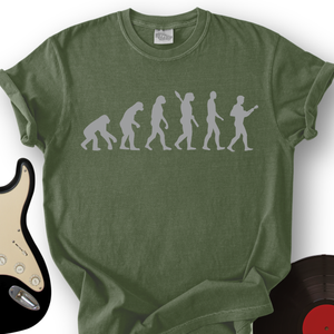 Evolution of Guitar Musician T-Shirt