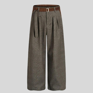 Belted Pleated Pants