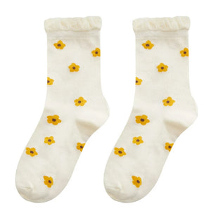 Cutie Embroidered Socks