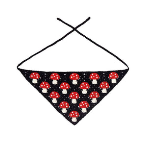 Mushroom Crochet Hair Scarf π