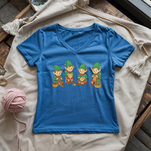 Santa’s Stitch Squad Lady V-neck