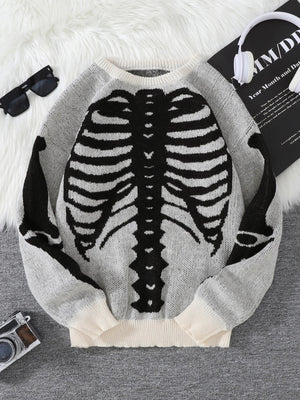 Skeleton Pullover Sweater
