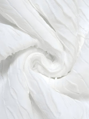 Wrinkled Off Shoulder Mini Dress