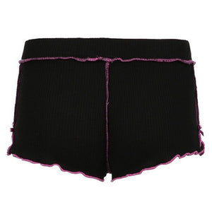 Bow Print Coquette Micro Shorts