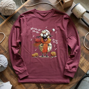 Fa-la-la Knitting Sheep Long Sleeve T-shirt