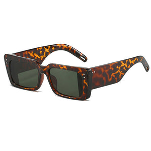 Rectangle Thick Frame Sunglasses