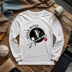 Crochet Stitch Witch Long Sleeve T-shirt