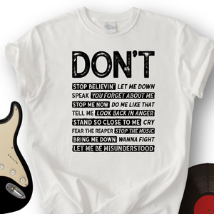 Don't T-Shirt