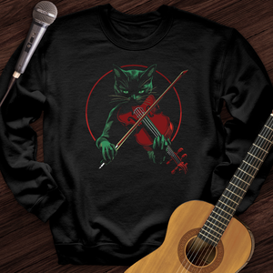 Black Cat Violin Crewneck
