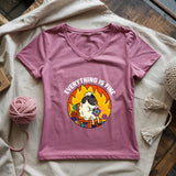 Everything Is Fine Lady V-neck