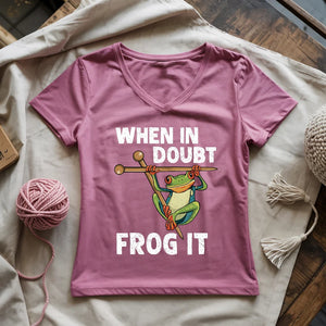 Frog It Lady V-neck