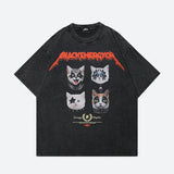 Black Energy Cat Band Tee