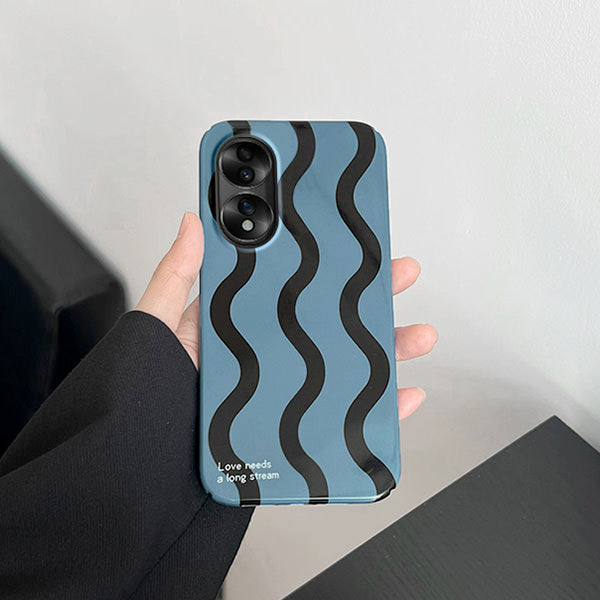 Blue Striped iPhone Case