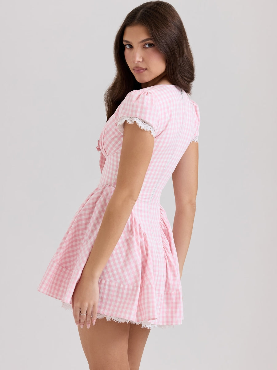 Coquette Gingham Mini Dress
