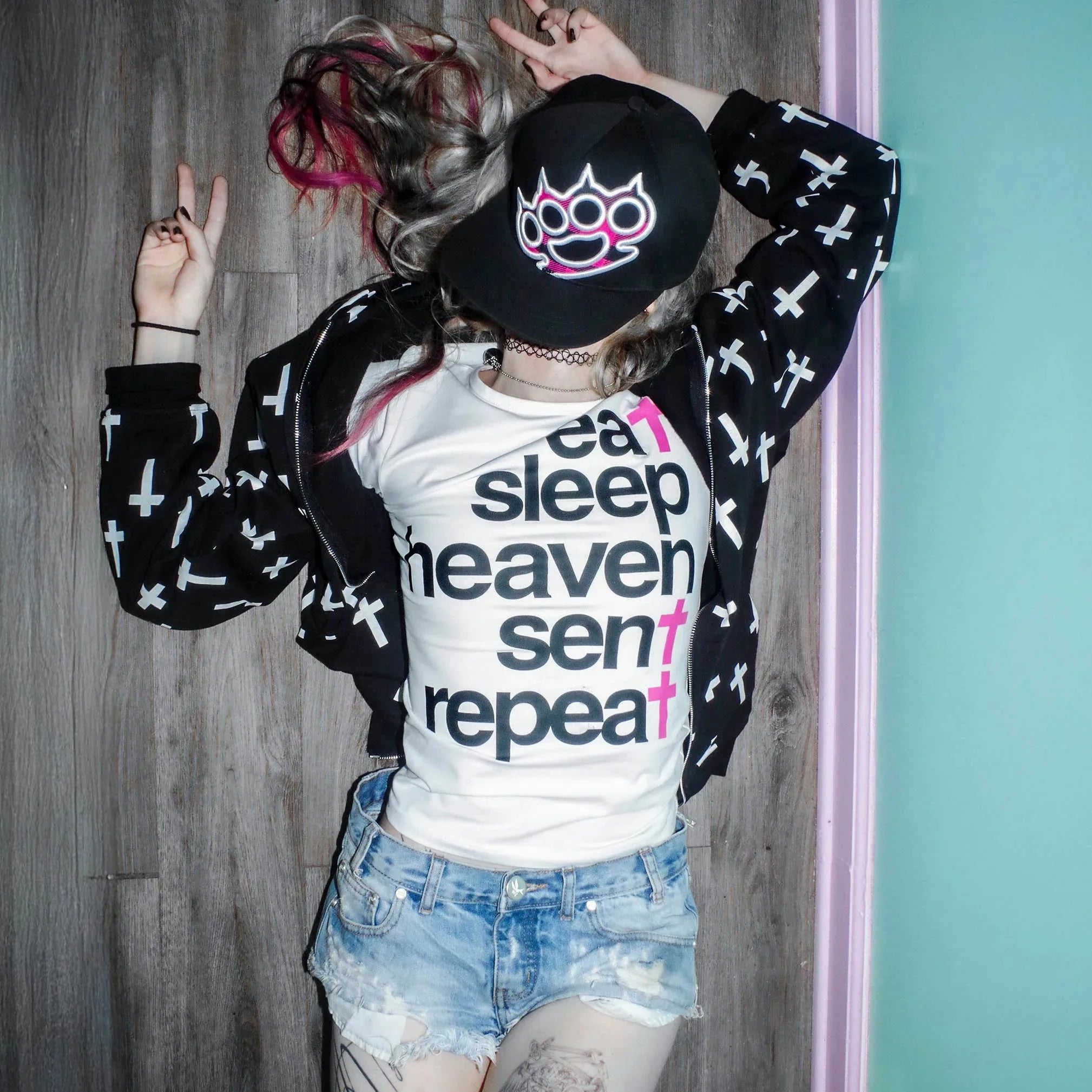 Eat Sleep Heaven Sent Repeat Tee