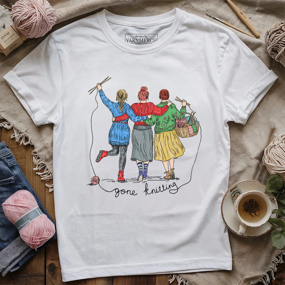 Girls Gone Knitting T-shirt