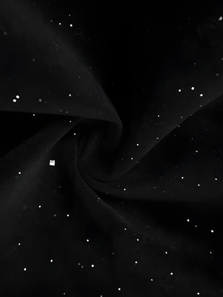 Glitter Asymmetric Mini Dress