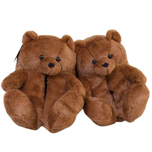 Hugging Teddy Bear Slippers