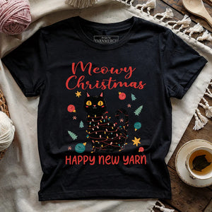 Meowy Christmas T-shirt