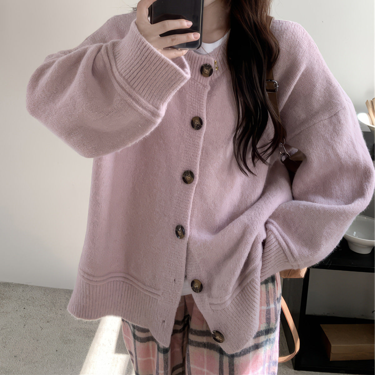 Candy Morning Loose Knit Cardigan
