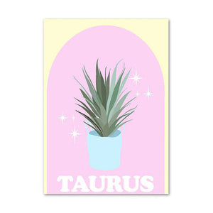 Pastel Zodiac Signs Canvas Poster