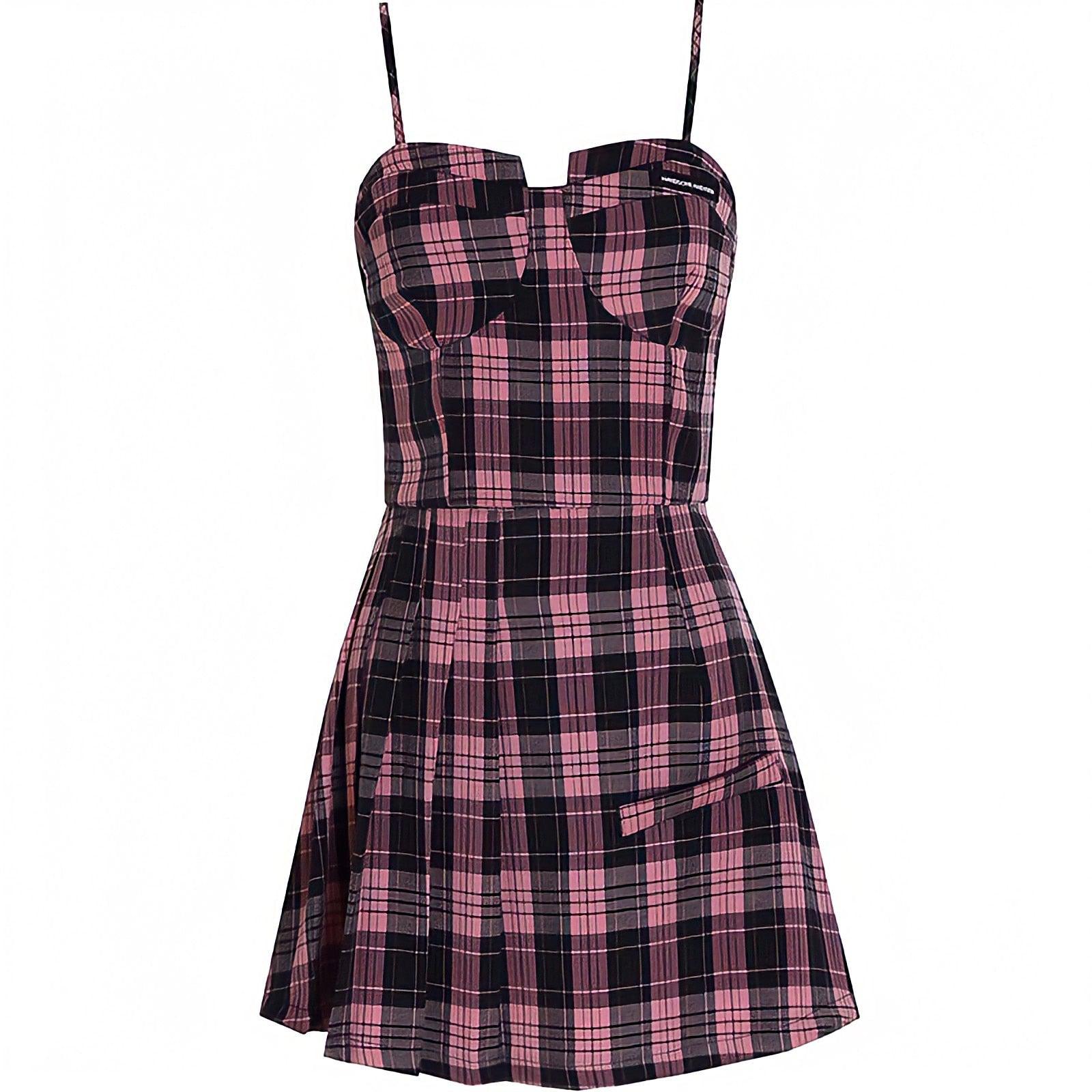 Pink Mini Skirt & Crop Top Two Piece Set