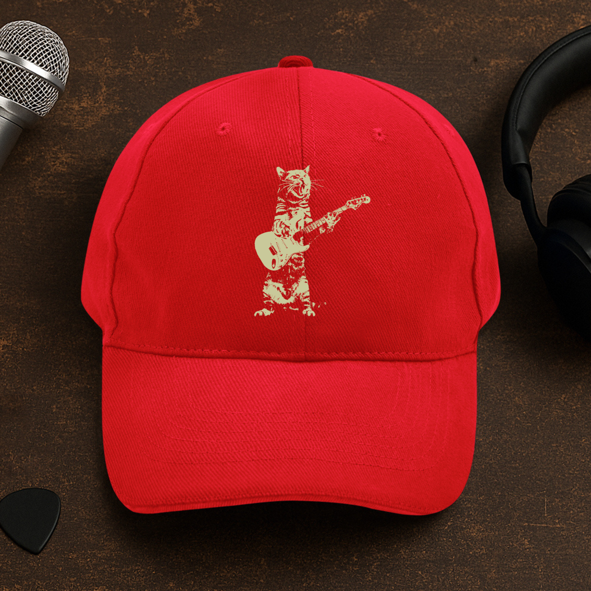 Cat Guitar Cap