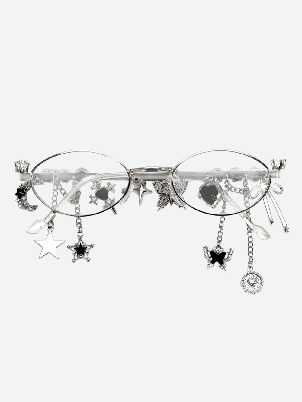 Rhinestone Oval Glasses