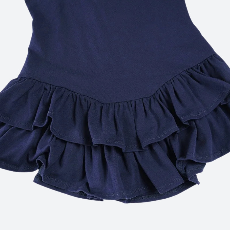 Ruffled Polo Mini Dress