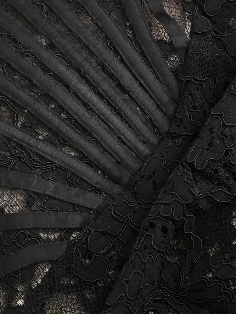 Strapless Lace Mini Dress