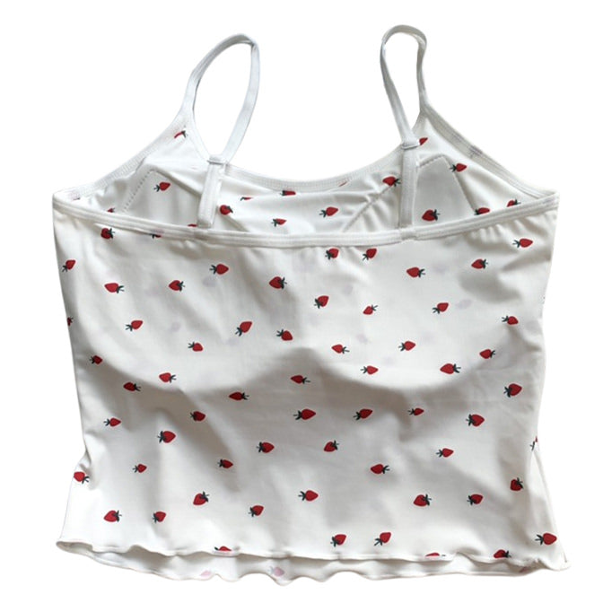 Strawberry Print Tank Top