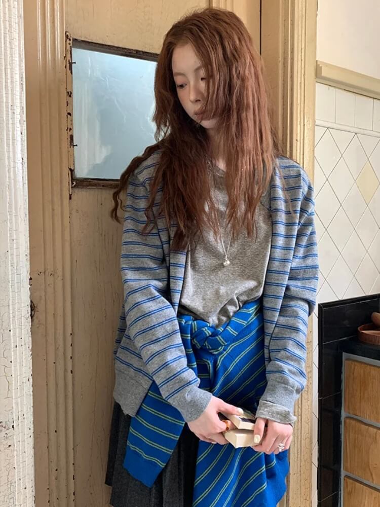 Striped Cardigan