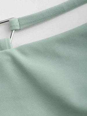 Triangle Cut Out Bikini Set