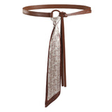 Indie Kid Patchwork Silk Tie Belt