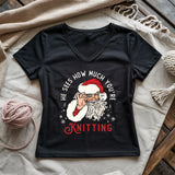 Don't Mess With Santa Lady V-neck