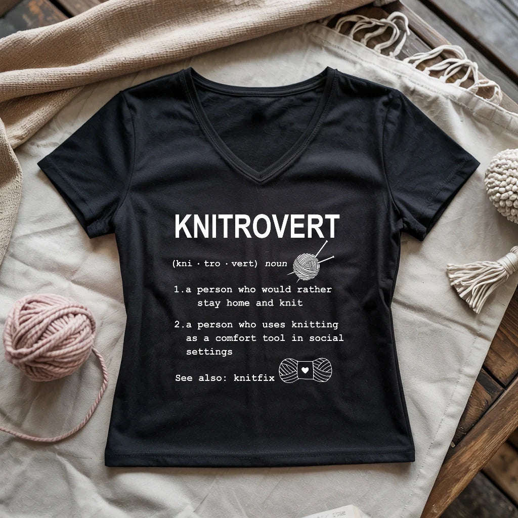 Knitrovert Lady V-neck
