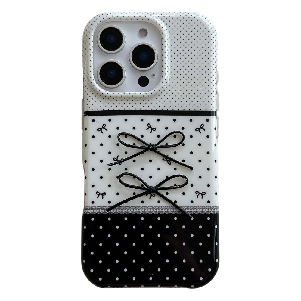 Black & White Coquette iPhone Case