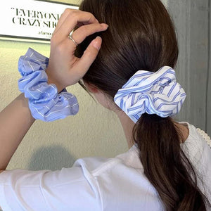 Bonjour Baby Stripe Scrunchie