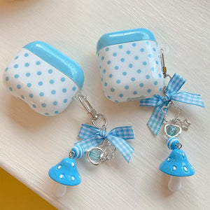 Baby Blue Mushroom AirPods Case