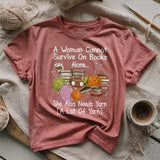 Books & Yarn Lover T-shirt