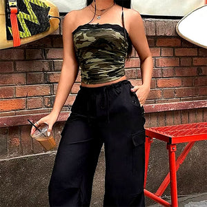 Camouflage Lace Tube Top