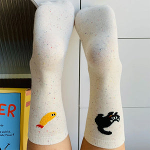 Cat & Shrimp Socks