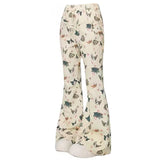 Cat Print Graphic Pants