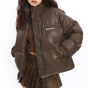 Chocolate Brown Puffer Jacket