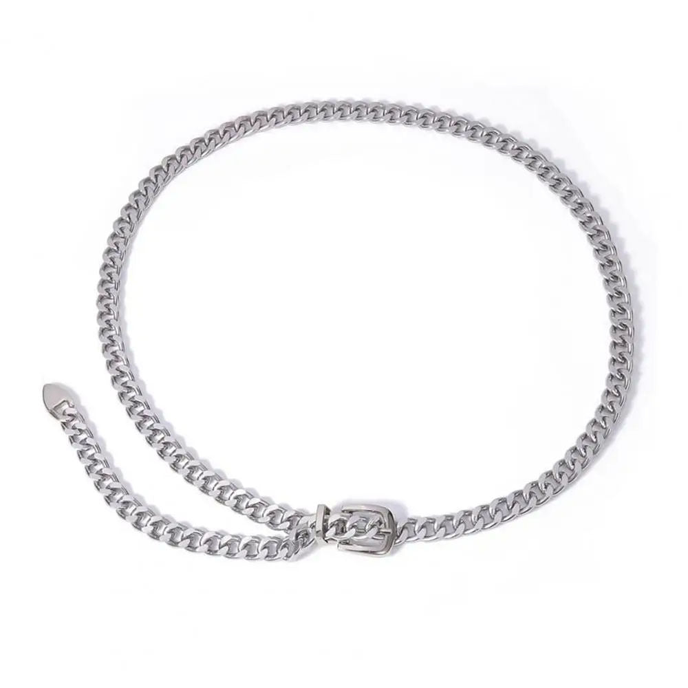 Chunky Buckle Chain Belt