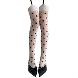 Coquette Polka Dot Suspender Tights