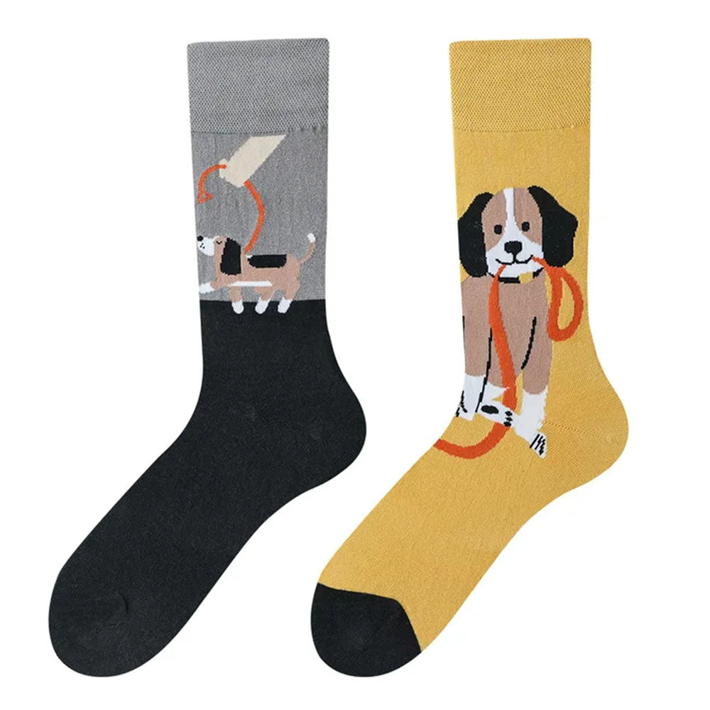 Cute Puppy Mismatched Socks