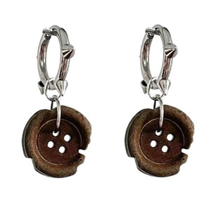 Downtown Girl Button Earrings