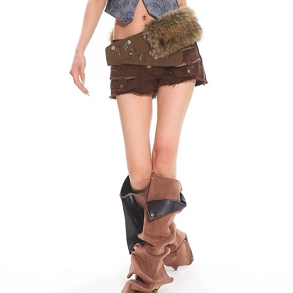 Wild West Fur Statement Belt