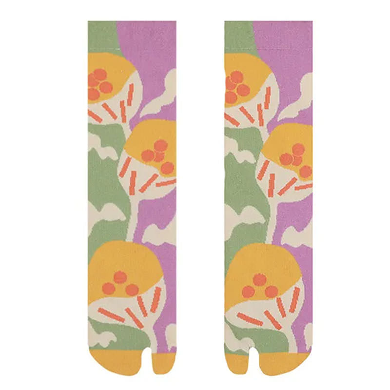 Secret Garden Split Toe Tabi Socks